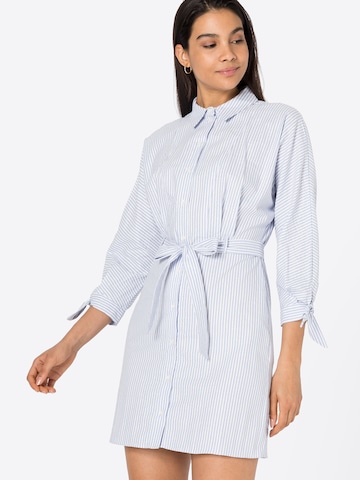 Robe-chemise 'Karly' NAF NAF en bleu : devant