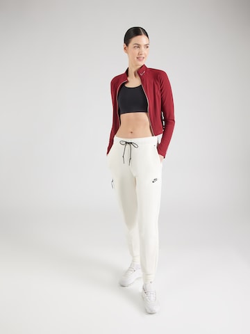 Nike Sportswear Tapered Παντελόνι 'TCH FLC' σε λευκό