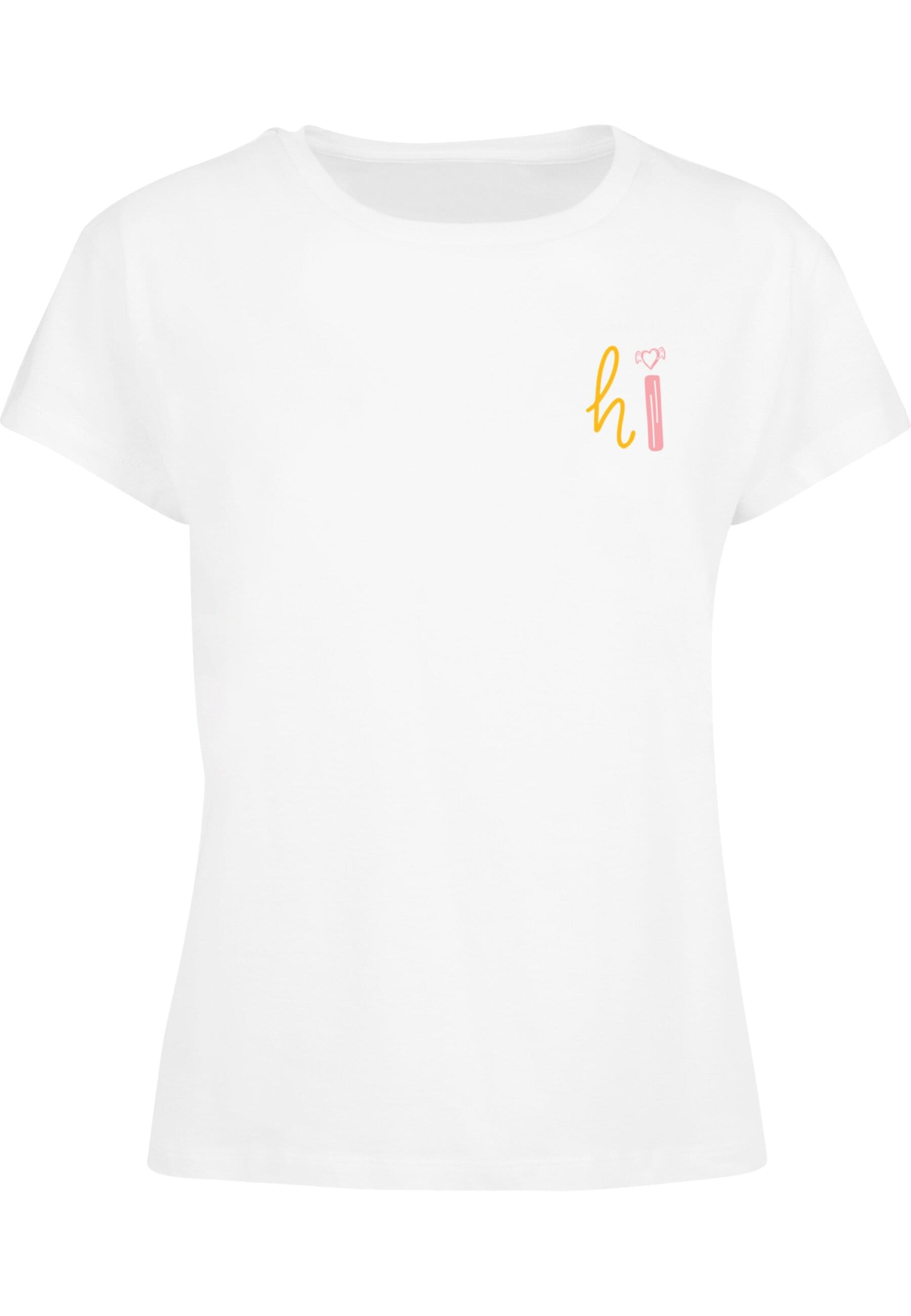 T-shirt 'Hi' Merchcode en blanc : devant