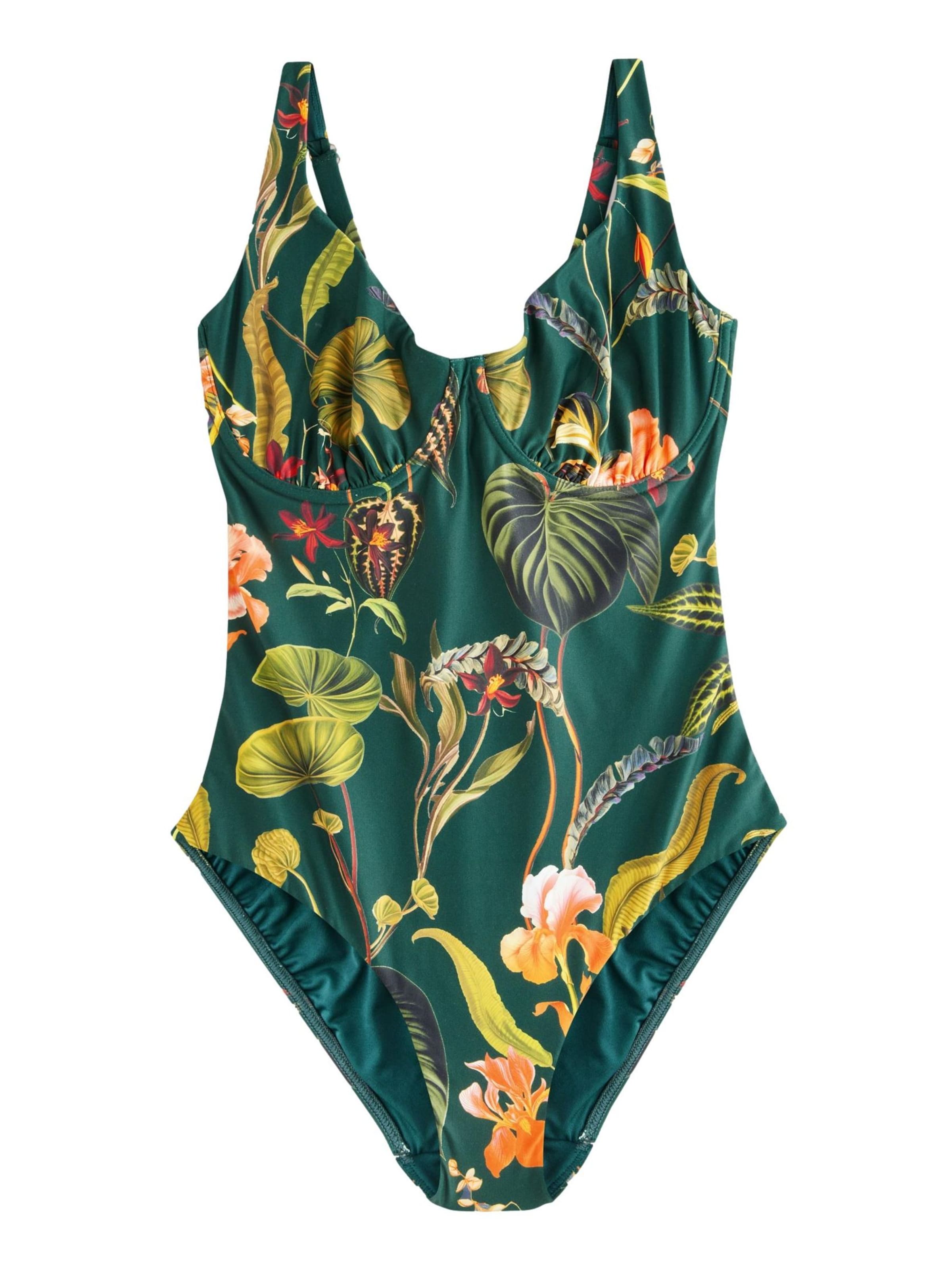 Next Plavky 'Tummy Control' – zelená: přední strana