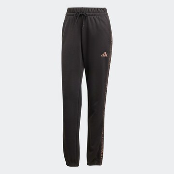 ADIDAS SPORTSWEAR Regular Workout Pants in Black: front