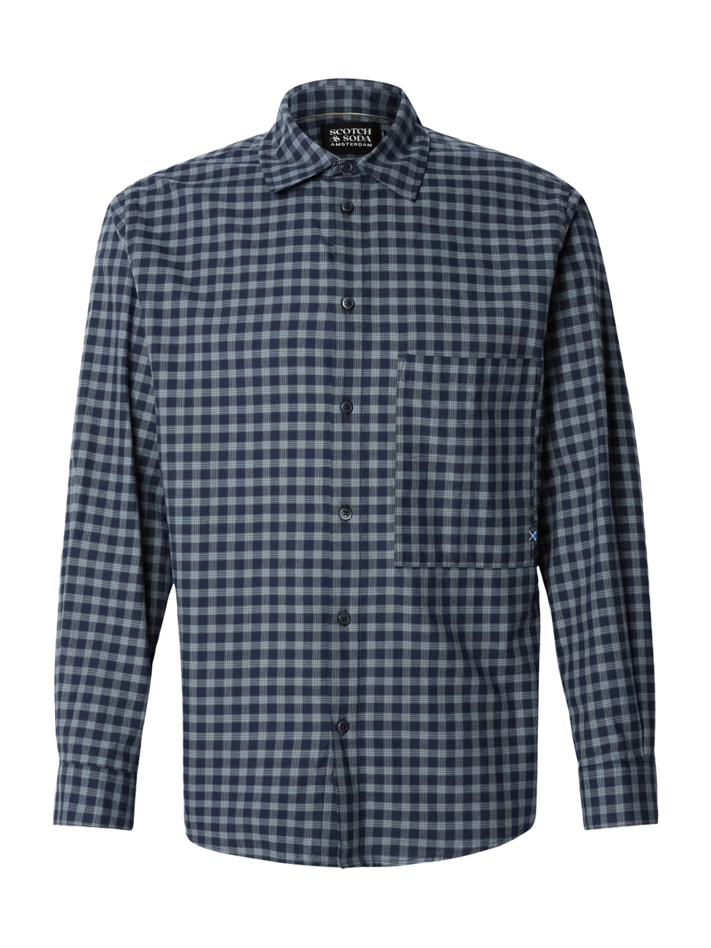 mėlyna SCOTCH & SODA Patogus modelis Marškiniai: priekis