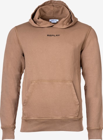 REPLAY Sweatshirt in Beige: front