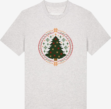 T-Shirt 'Weihnachtszeit' Watapparel en gris : devant