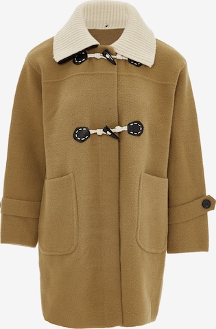 RISA Плетена жилетка в кафяво: отпред