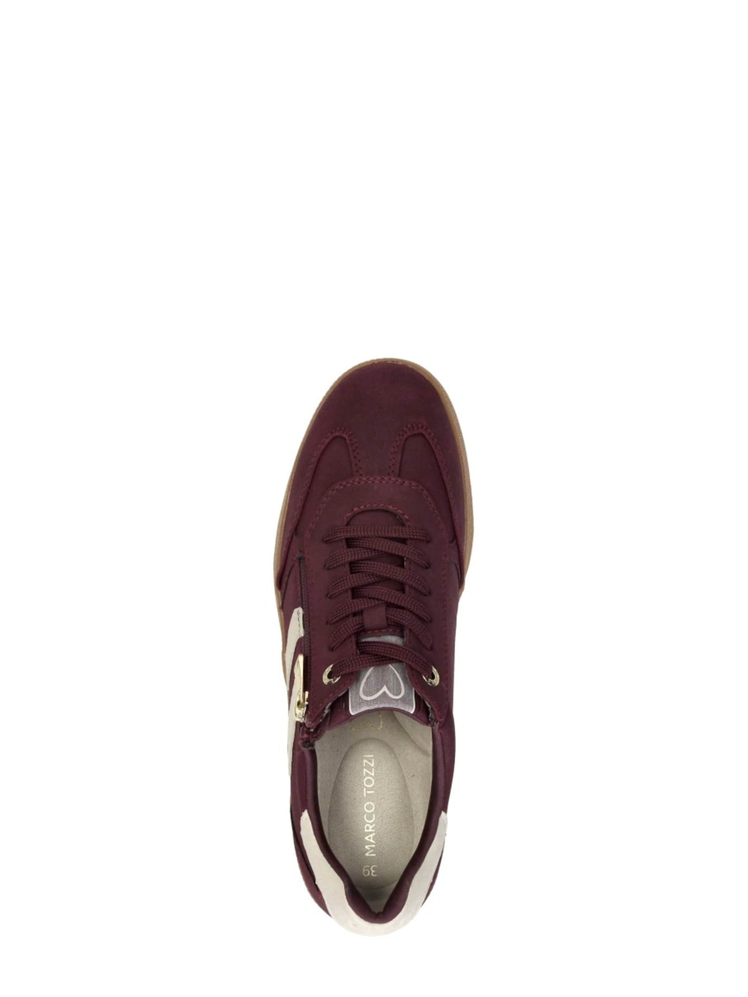 MARCO TOZZI Sneakers laag 'Sneakers Laag' in Rood