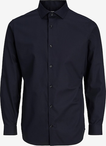 JACK & JONES Slim Fit Бизнес риза 'Parker' в черно: отпред