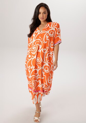 Aniston Summer Dress in Orange: front
