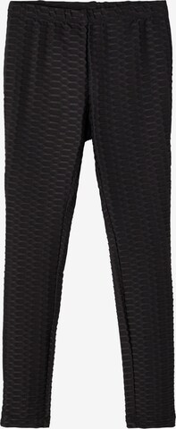 NAME IT Skinny Leggings 'Ovise' in Zwart: voorkant