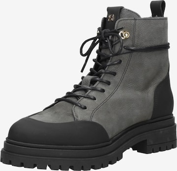 Chaussure à lacets 'Veterschoenen Hoog' Red-Rag en gris : devant
