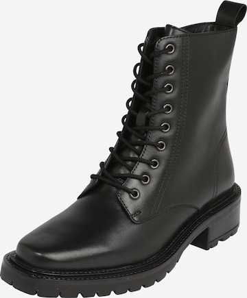 Bottines à lacets 'Eleanor' ABOUT YOU en noir : devant