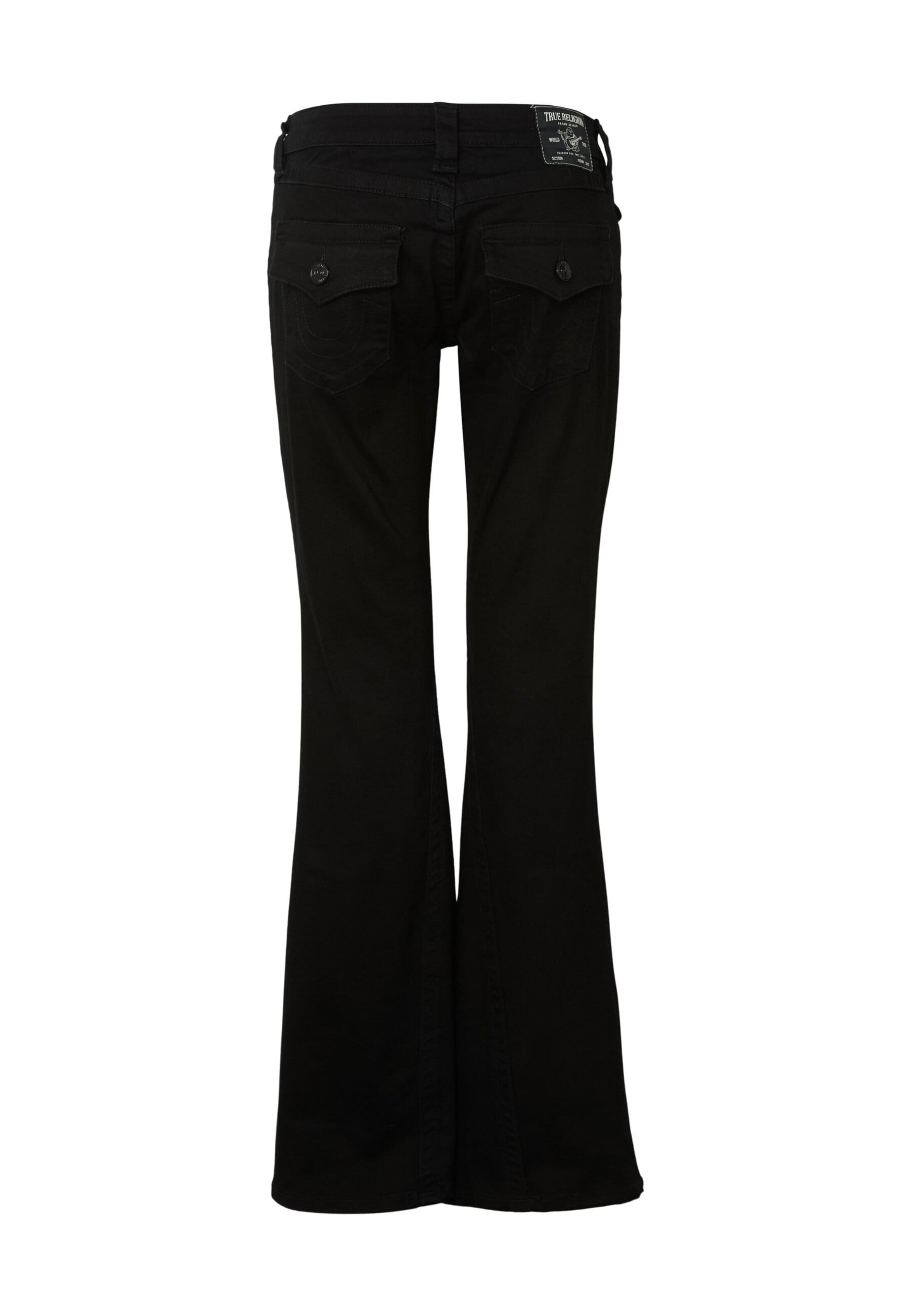 True Religion Flared Jeans in Schwarz
