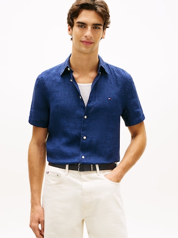 TOMMY HILFIGER Regular fit Overhemd in Blauw: voorkant