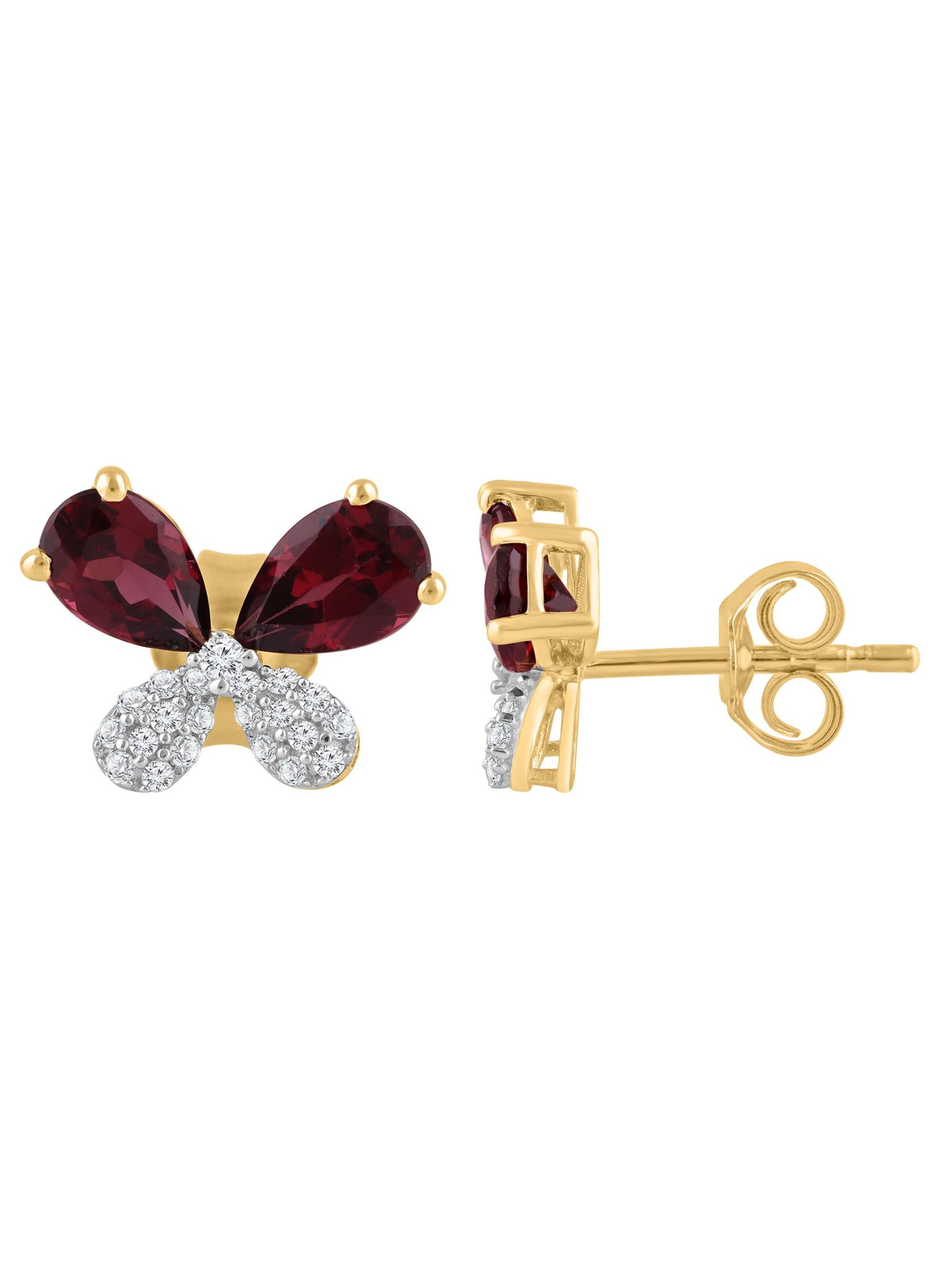 Diamant Exquis Earrings 'Ohrringe aus 375 Gelbgold mit Diamant' in Gold