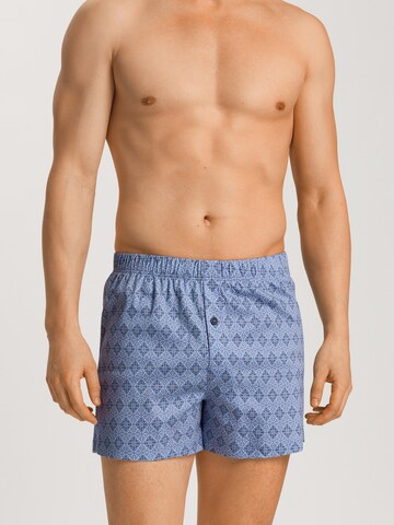 Hanro Boxershorts ' Fancy Jersey ' in Blauw