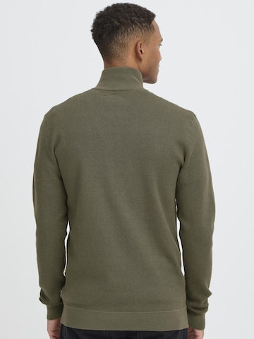 BLEND Sweater ' BHBAAL HALF ZIPP KNIT ' in Green