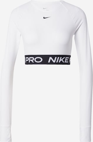 Tricou funcțional 'PRO' de la NIKE pe alb: față