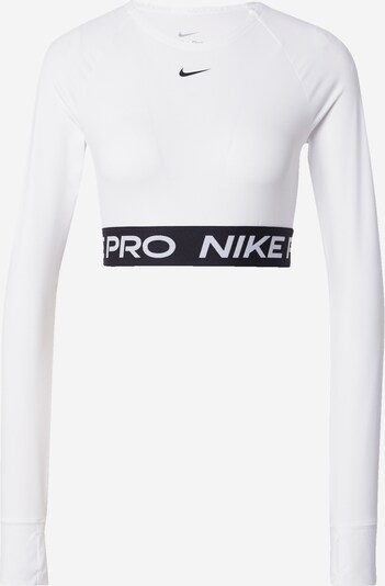 NIKE Functioneel shirt 'PRO' in de kleur Zwart / Wit, Productweergave
