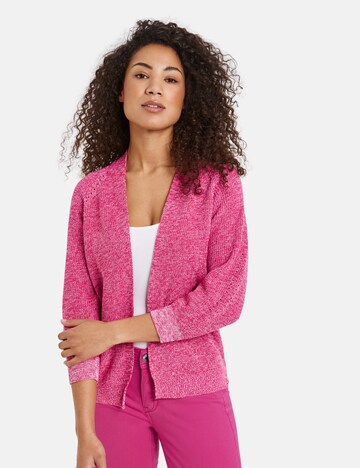 TAIFUN Knit Cardigan in Pink: front