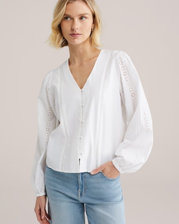 balts WE Fashion Blūze: no priekšpuses