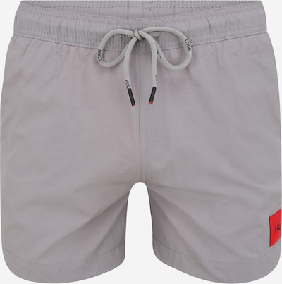 HUGO Board Shorts 'DOMINICA' in Silver grey / Red, Item view