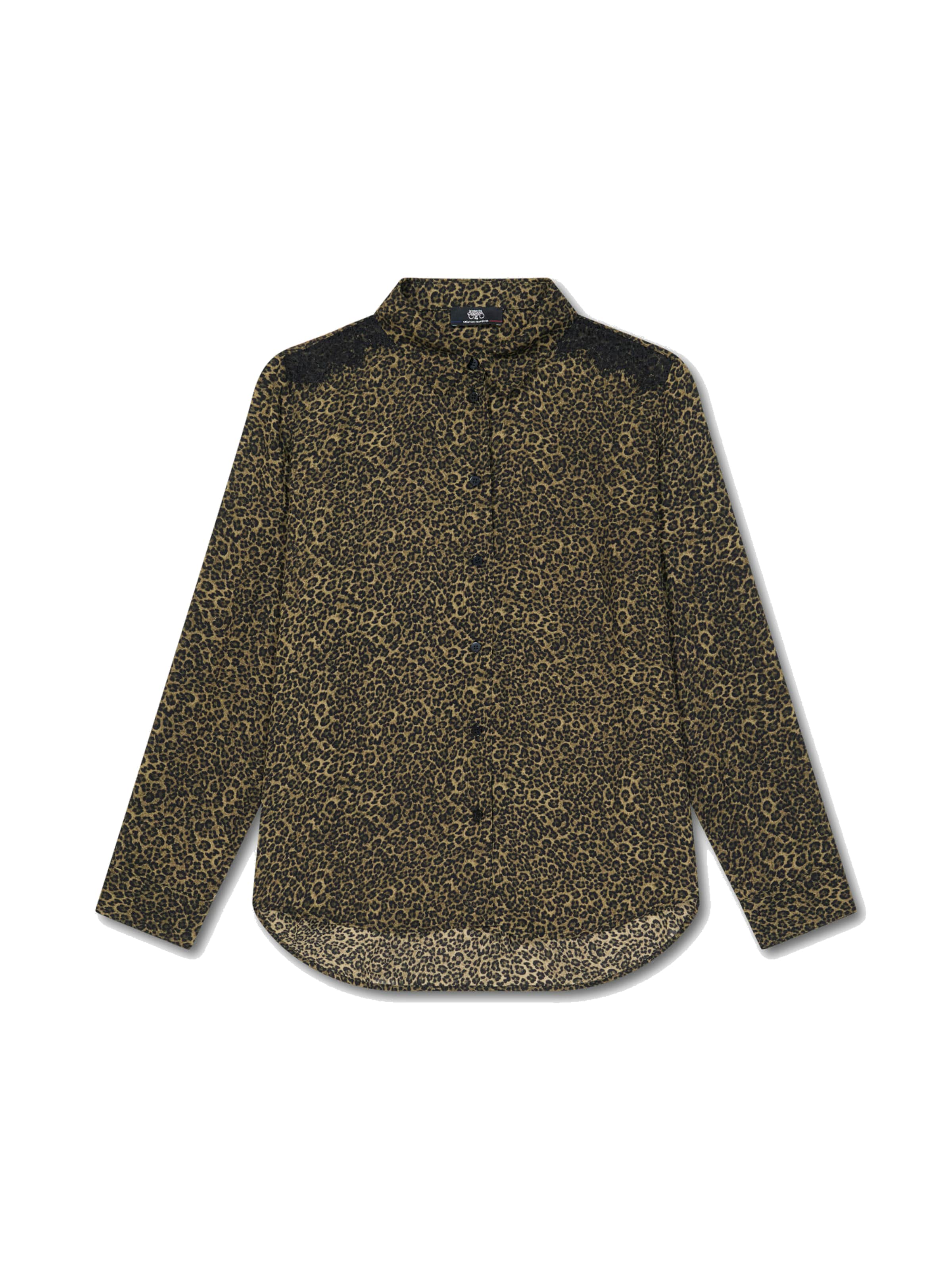 Le Temps Des Cerises Blouse 'Solal' in Groen: voorkant