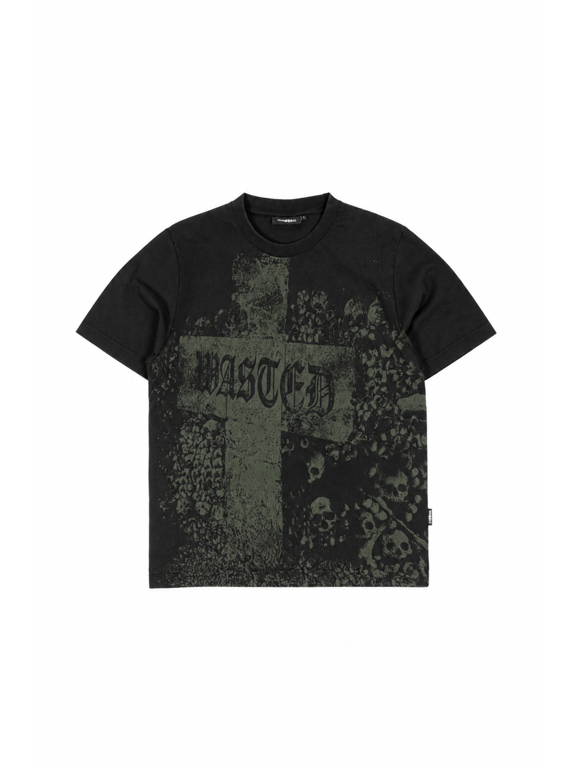 Wasted Paris - Camiseta 'Catacombs Boxy T-Shirt' en negro: frente