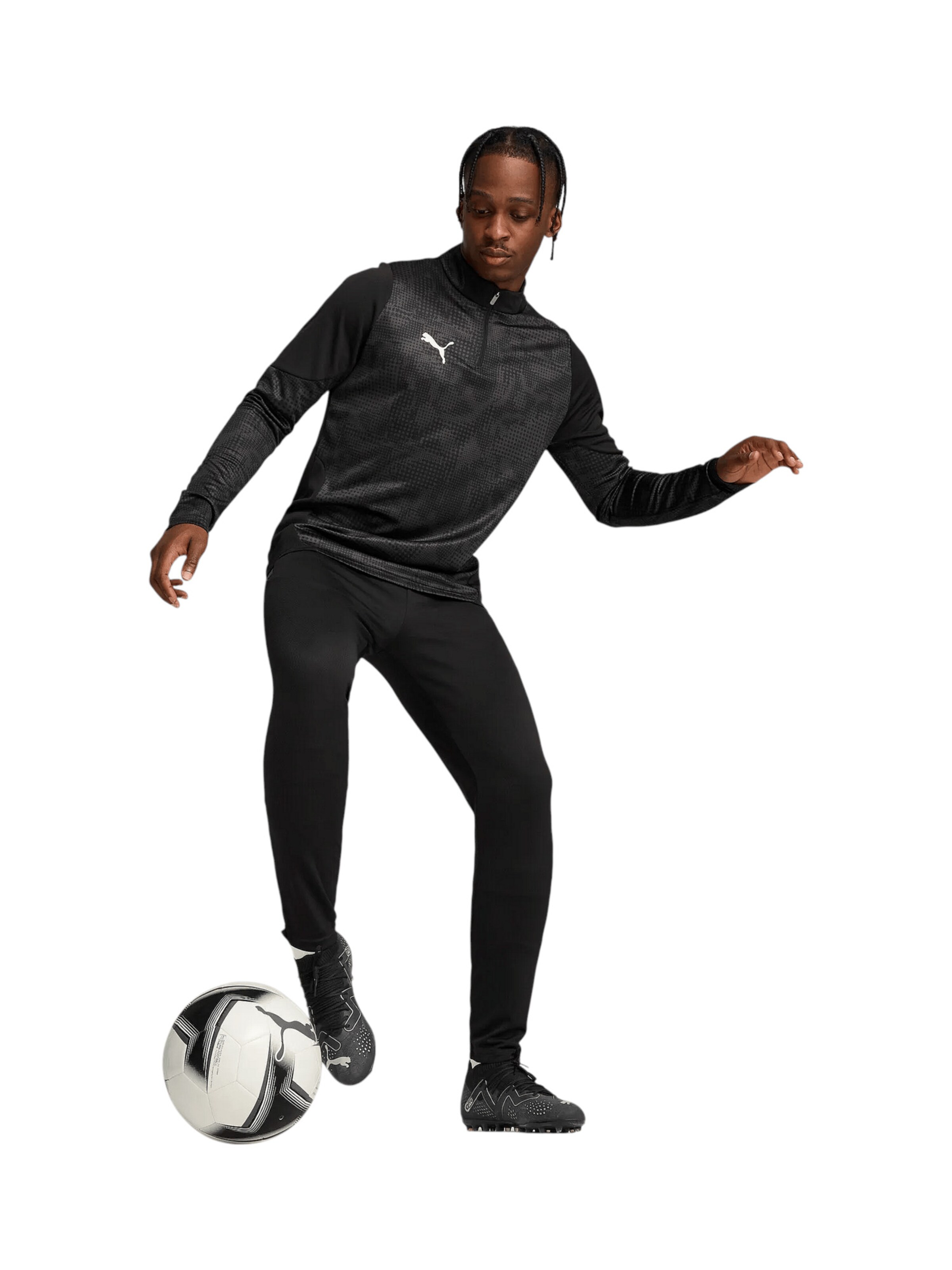 PUMA Regular Sporthose 'CUP' in Schwarz