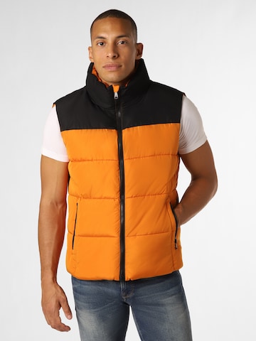 Gilet de costume ' ' Finshley & Harding en orange : devant