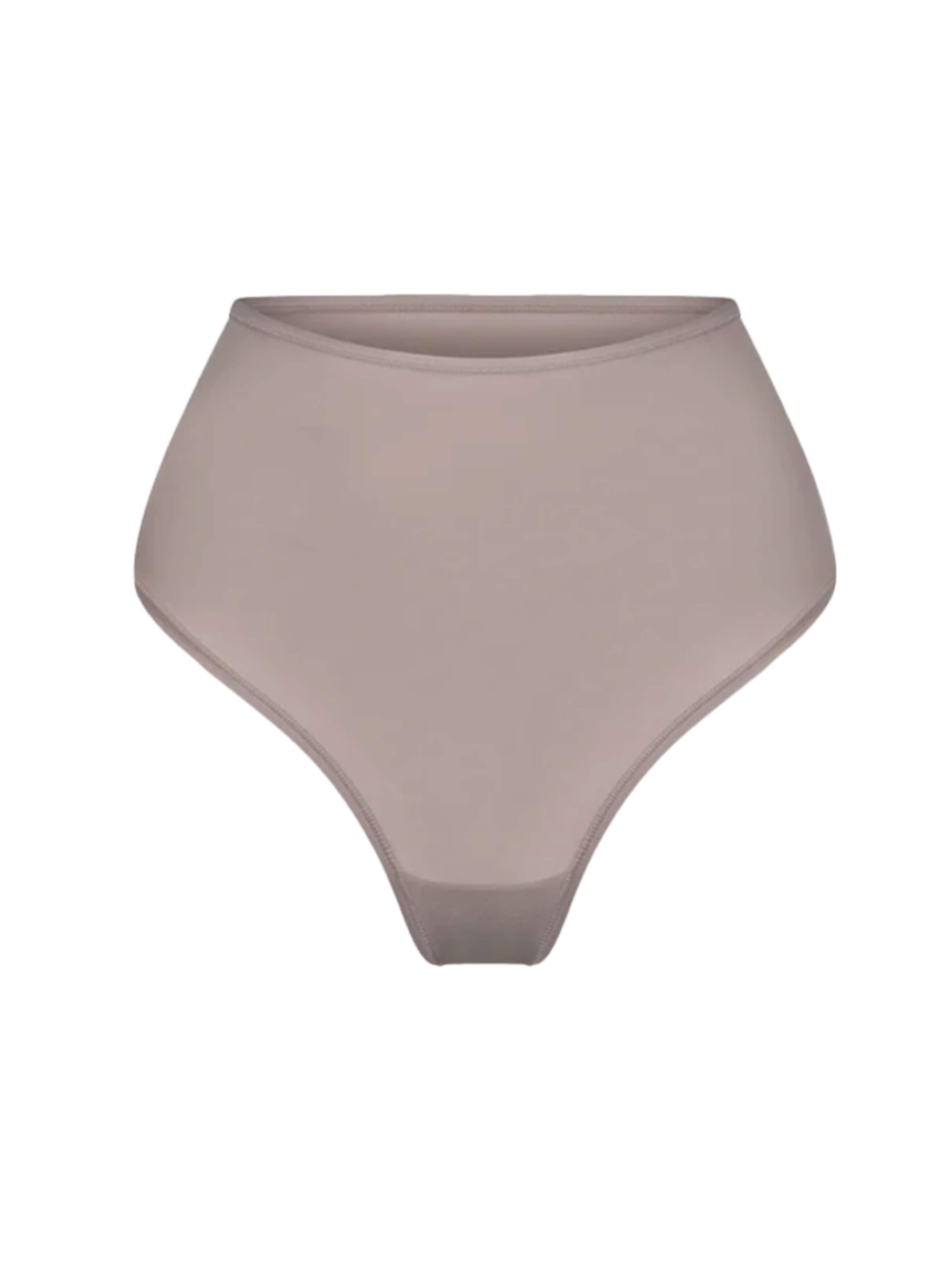 cfab (formerly creamy fabrics) Slip 'Hight-Waist Tanga' in Beige: voorkant