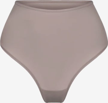 cfab (formerly creamy fabrics) Slip 'Hight-Waist Tanga' in Beige: voorkant