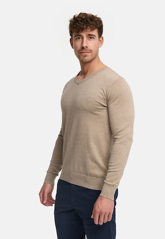 INDICODE JEANS Trui 'Tikks' in Beige