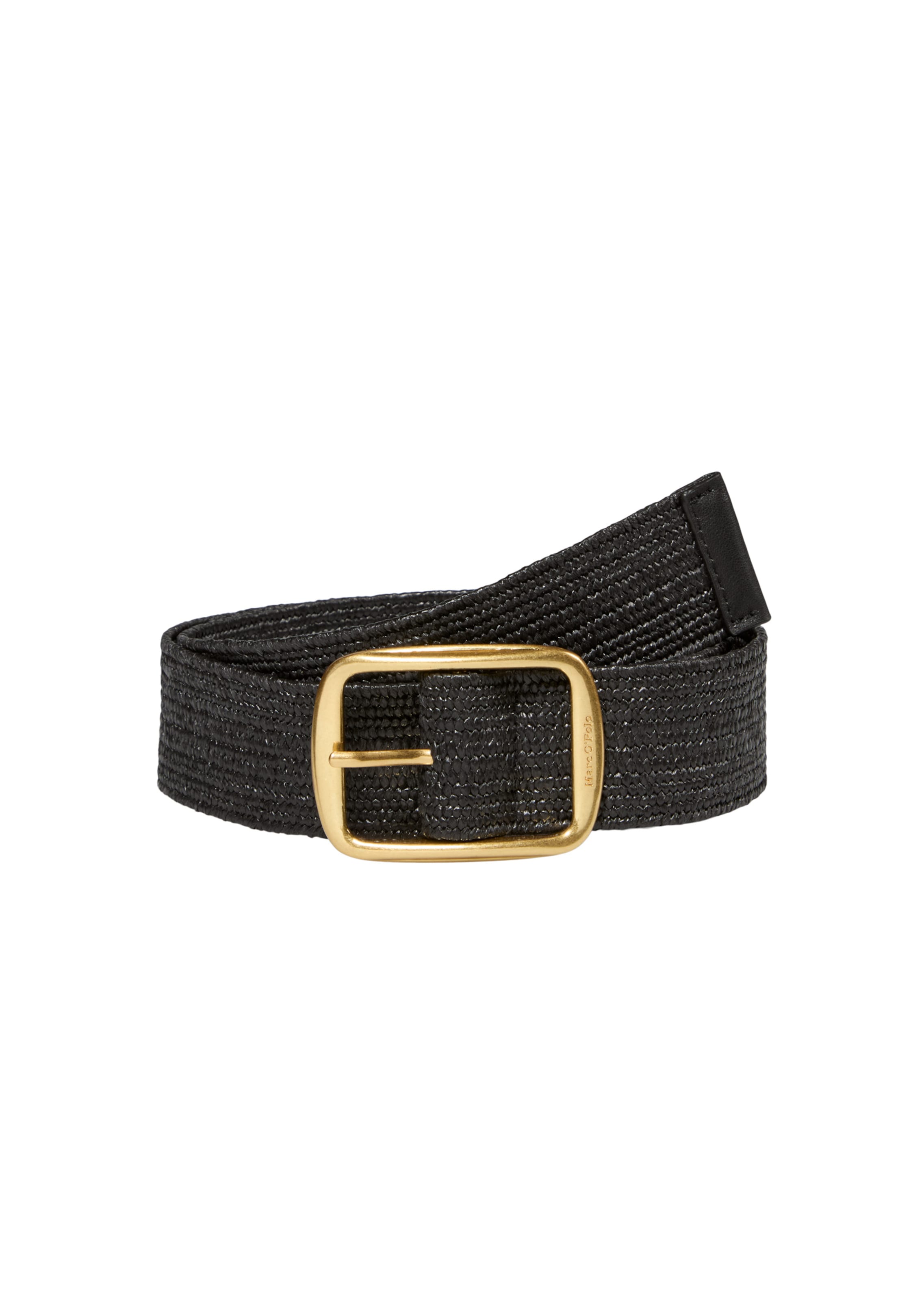 Marc O'Polo Gürtel in Schwarz: Vorderseite