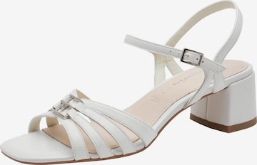 Sandales à lanières Tamaris en blanc : devant