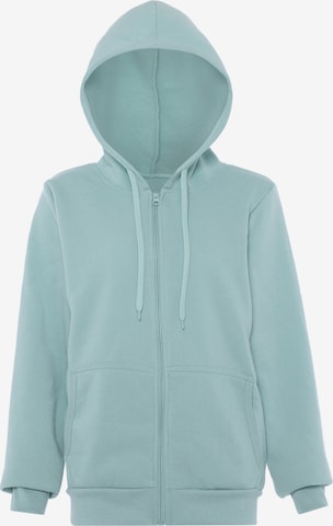 Colina Zip-Up Hoodie in Green: front