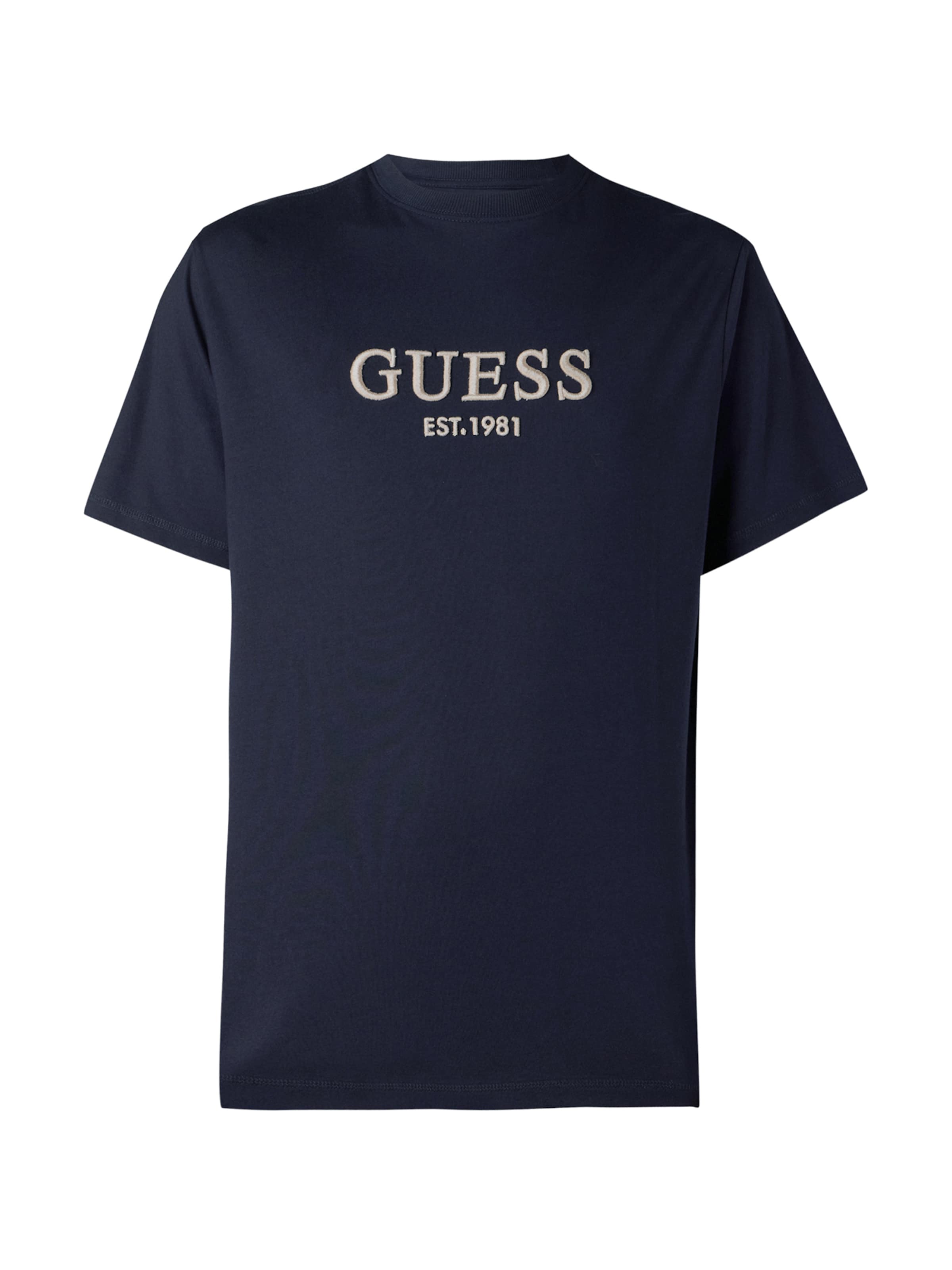 GUESS Majica | ecru / mornarska barva, Prikaz izdelka