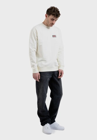 Oldskull Sweatshirt 'Asian Futurism Rider' in Weiß