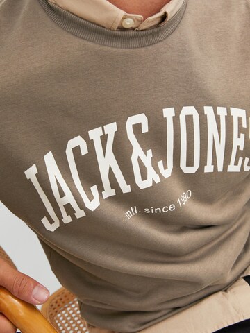 JACK & JONES Mikina 'Josh' – hnědá