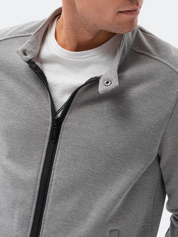 Ombre Zip-Up Hoodie 'B1071' in Grey