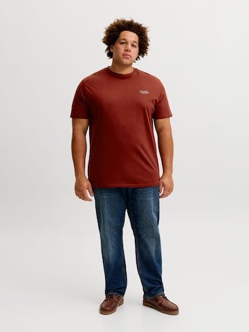 Jack & Jones Plus Shirt 'JJEARCHIVE' in Rood