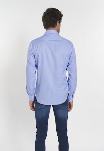 Coupe regular Chemise 'Alexander' DENIM CULTURE en bleu