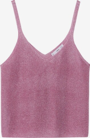 Tops en tricot 'KLING' MANGO en rose : devant