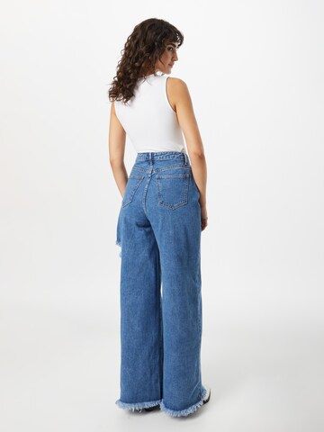 Misspap Wide leg Jeans in Blauw
