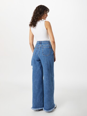 Wide Leg Jean Misspap en bleu