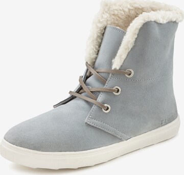 Elbsand Lace-Up Ankle Boots in Blue: front