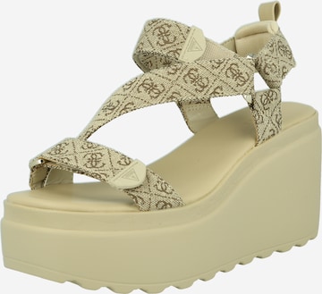GUESS Strap Sandals 'OCILIA' in Beige: front
