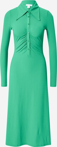 Robe-chemise Warehouse en vert : devant