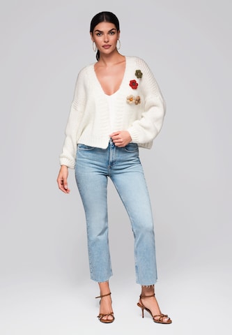 Ombre Gebreid vest in Beige