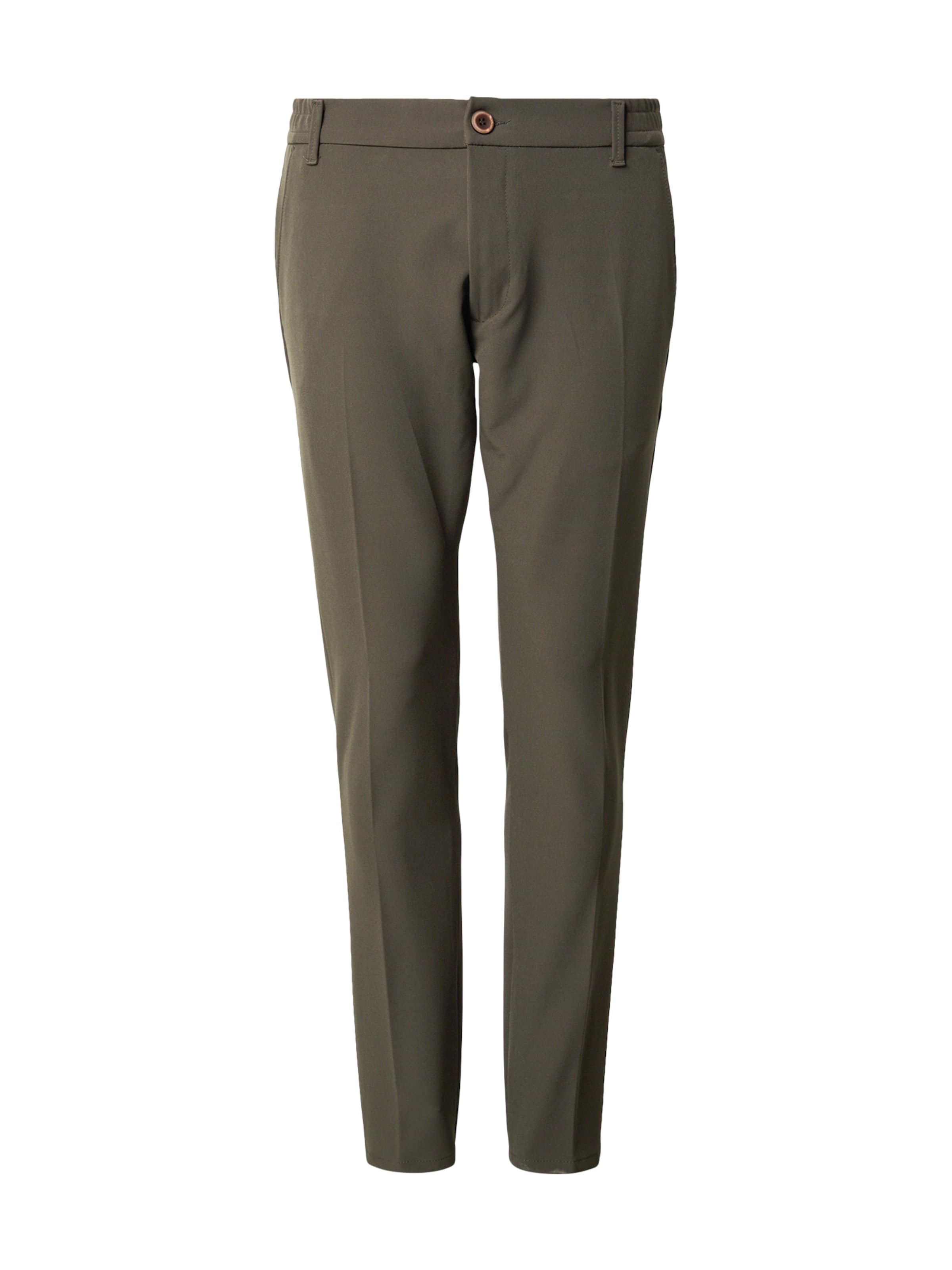 Cars Jeans Slimfit Παντελόνι με τσάκιση 'DAXTON' σε πράσινο: μπροστά