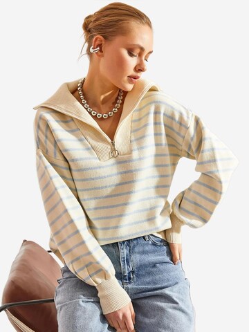 Pull-over 'Pullover' Bianco Lucci en beige